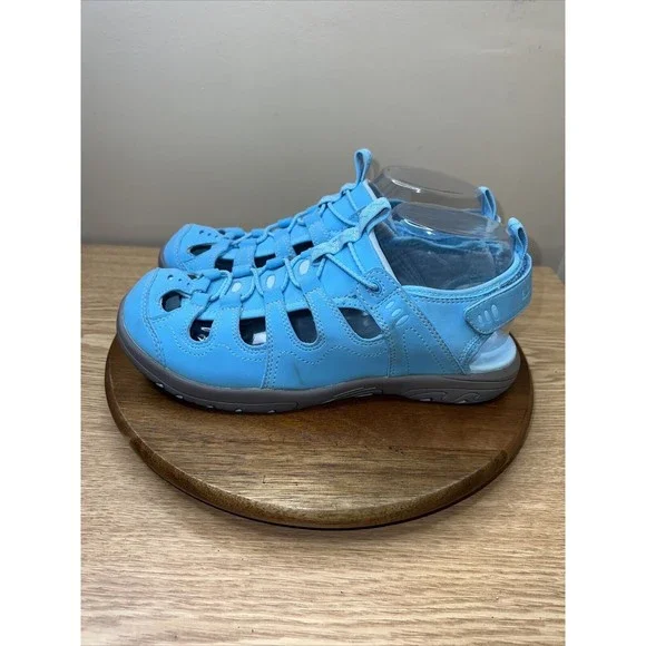 LL Bean Shoes Big Kids Size 6 Turquoise Hiking Water Sandals - Picture 3 of 10